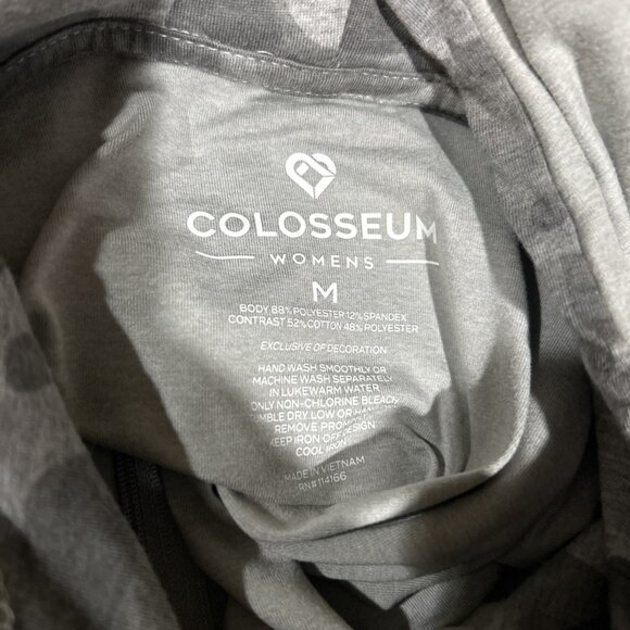 NEW Michigan Wolverines Colosseum OHT Gray Hooded 1/4 Zip LS Shirt Women's M - Picture 10 of 10